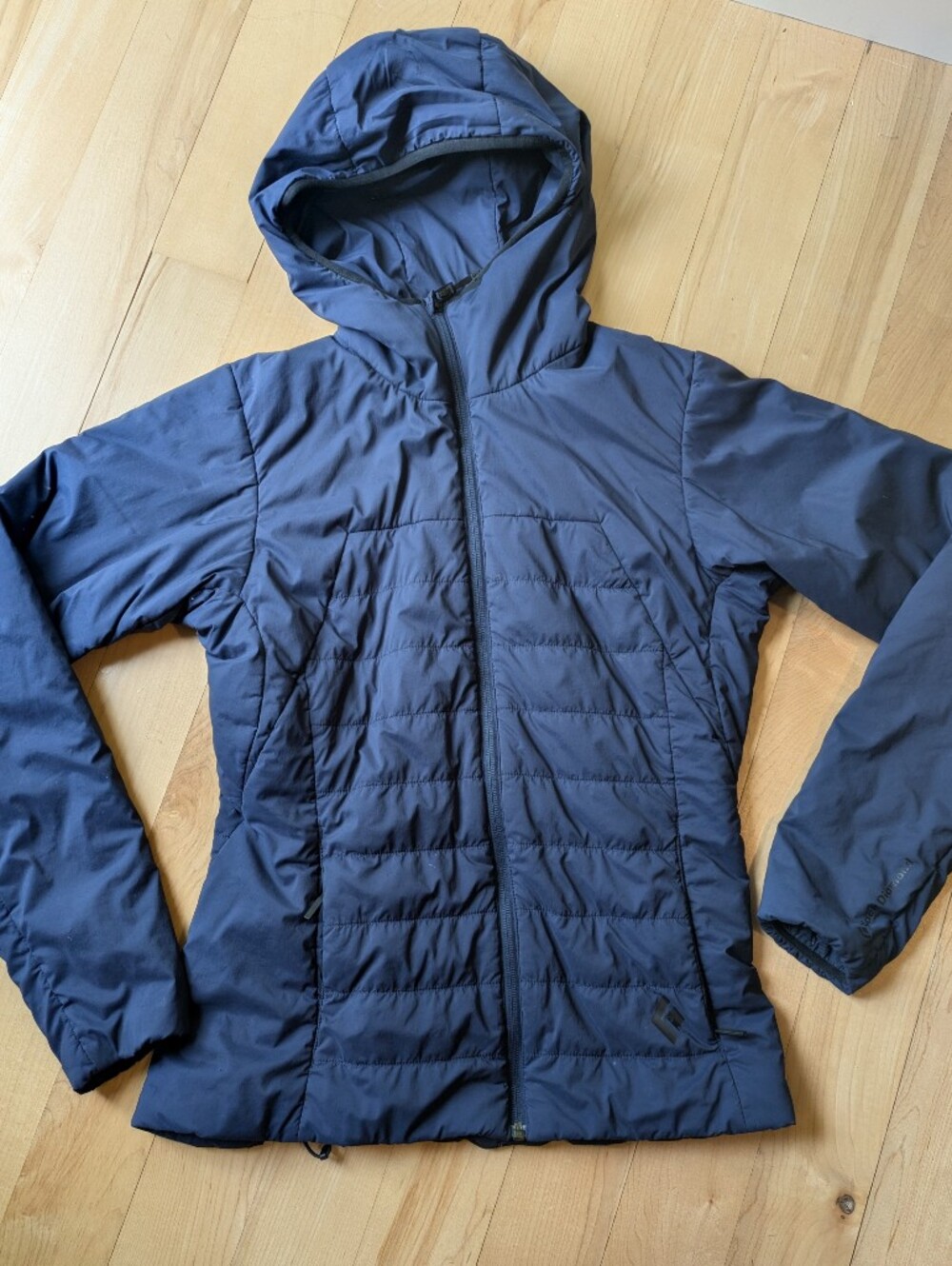 Black Diamond Women's Navy Hooded First Light Primaloft Jacket